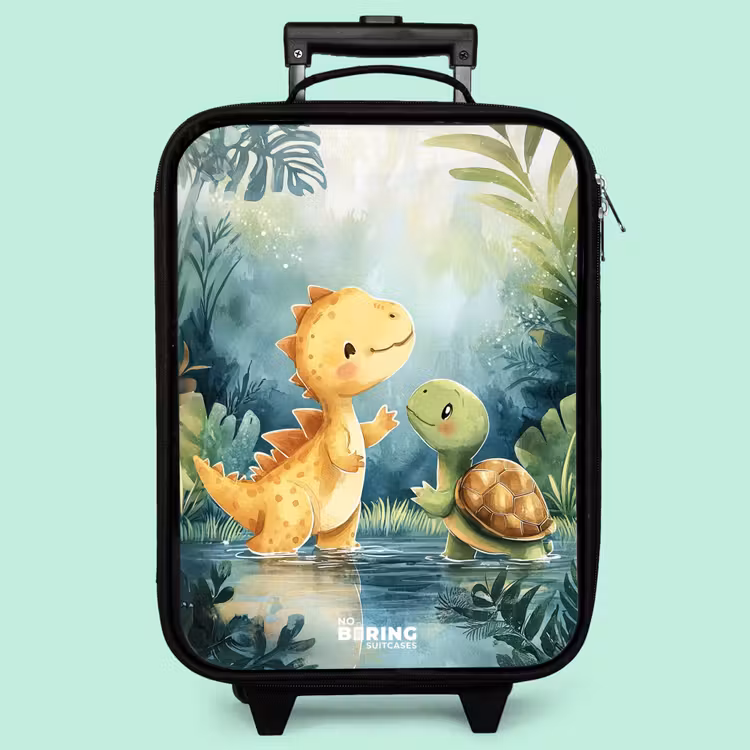 Kinderkoffer - Dino - Schildkröte - Dschungel — 3