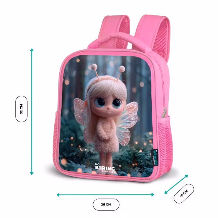 Kinderrucksack - Rosa - Fee - Wald - Glitzer — 2