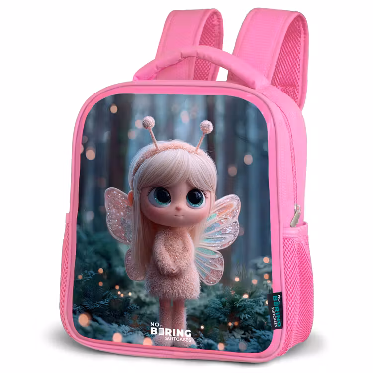 Kinderrucksack - Rosa - Fee - Wald - Glitzer — 4