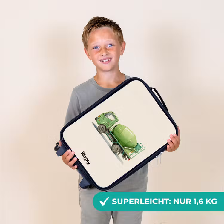 Kinderkoffer - Betonmischer - Unterzeichnet - Grün — 2