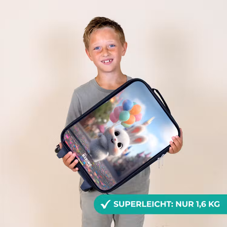 Kinderkoffer - Kaninchen - Luftballons — 2