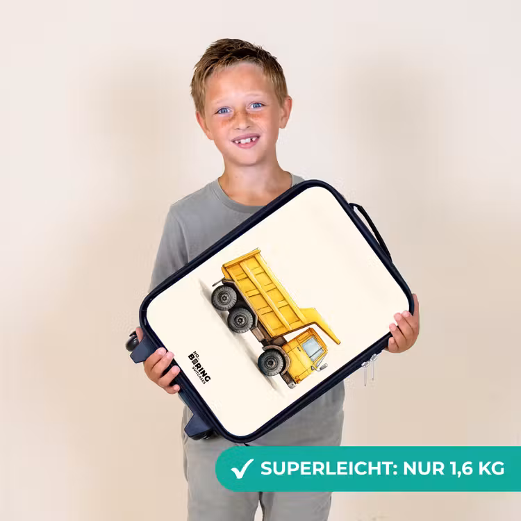 Kinderkoffer - Muldenkipper - Signiert - Gelb — 2