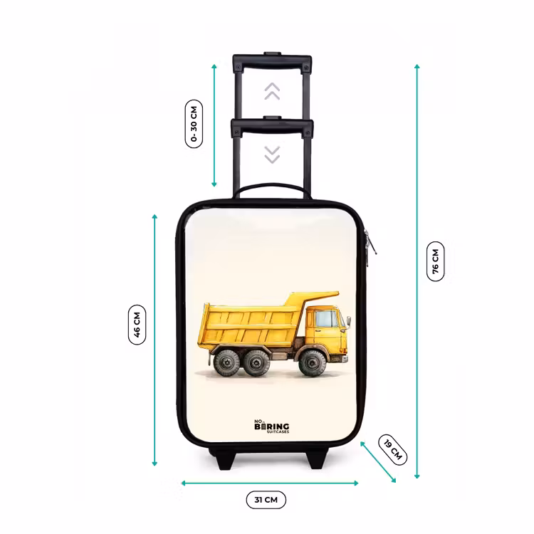 Kinderkoffer - Muldenkipper - Signiert - Gelb — 7