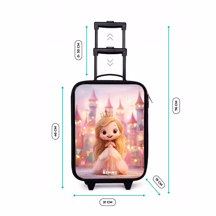 Kinderkoffer - Prinzessin - Rosa - Schloss — 7