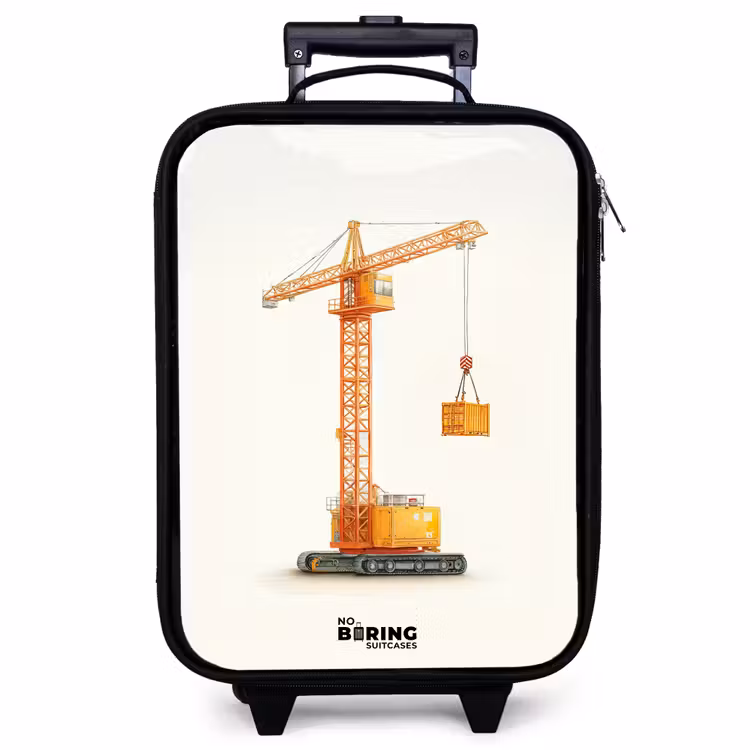 Kinderkoffer - Turmkran - Signiert - Orange — 1