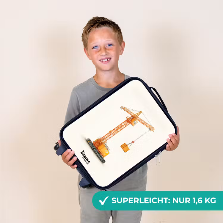 Kinderkoffer - Turmkran - Signiert - Orange — 2