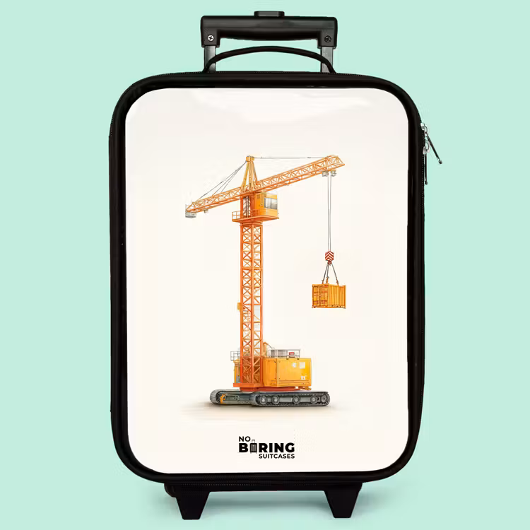 Kinderkoffer - Turmkran - Signiert - Orange — 3