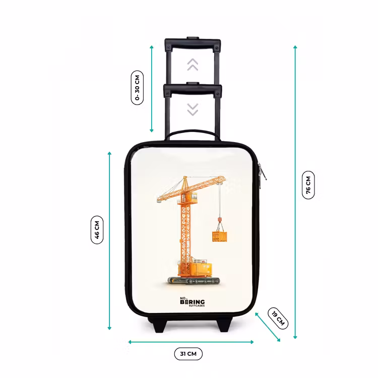 Kinderkoffer - Turmkran - Signiert - Orange — 7