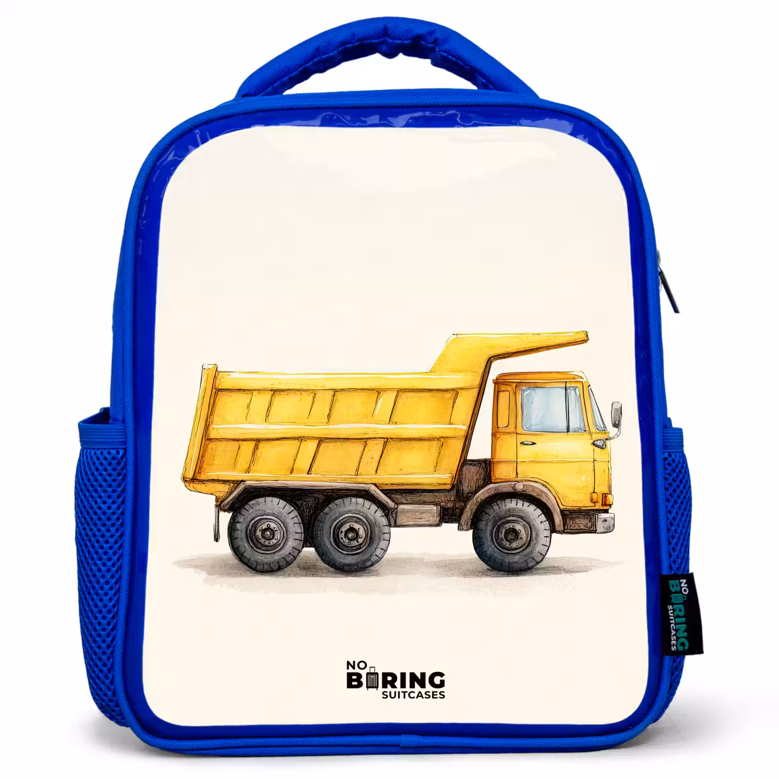 Kinderrucksack - Blau - Muldenkipper - Signiert - Gelb — 1