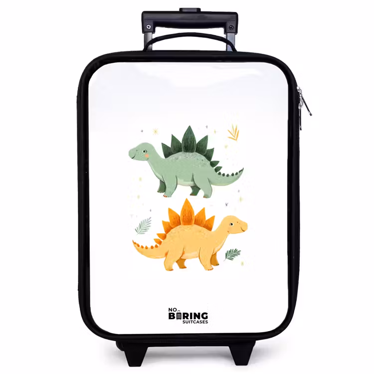 Kinderkoffer - Dinos - Tiere - Grün - Orange — 1