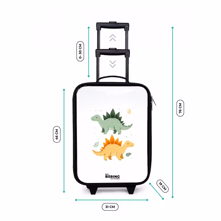 Kinderkoffer - Dinos - Tiere - Grün - Orange — 6