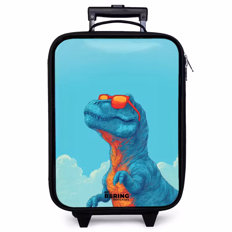 Kinderkoffer - Dino - Sonnenbrille - Blau — 1