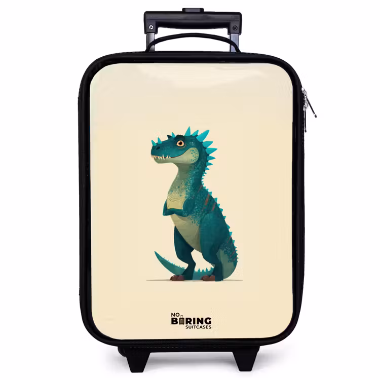 Kinderkoffer - Dino - Tier - Blau - Grün — 1