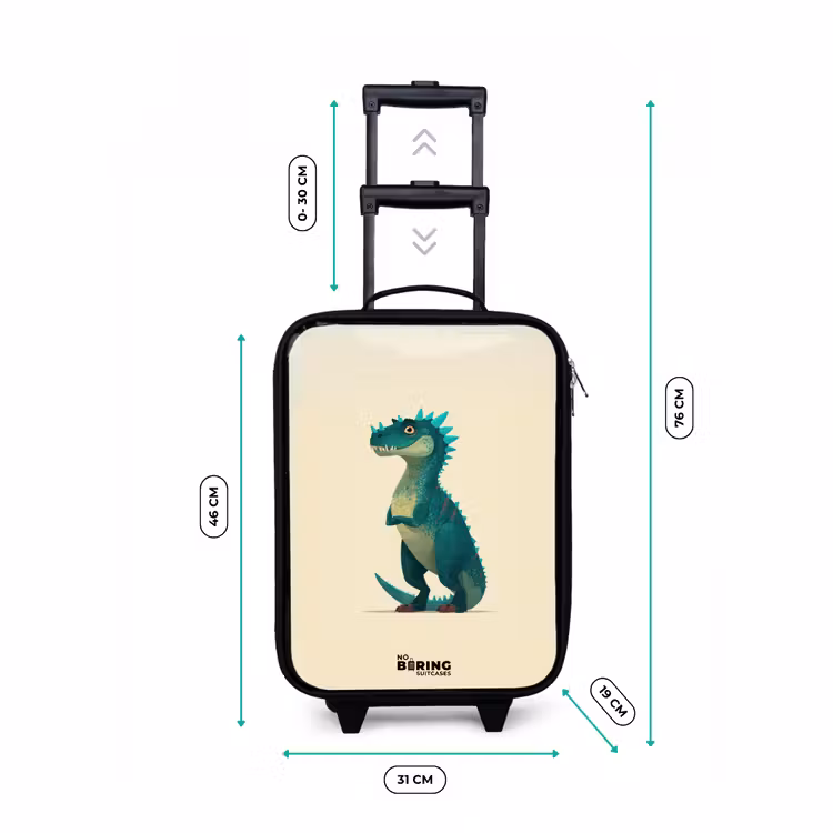 Kinderkoffer - Dino - Tier - Blau - Grün — 6