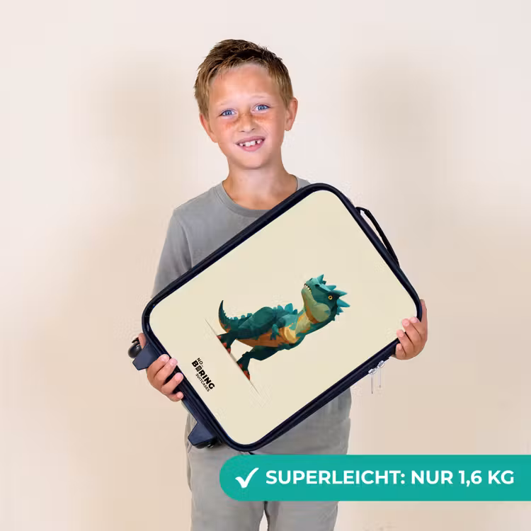 Kinderkoffer - Dino - Tier - Grün — 2