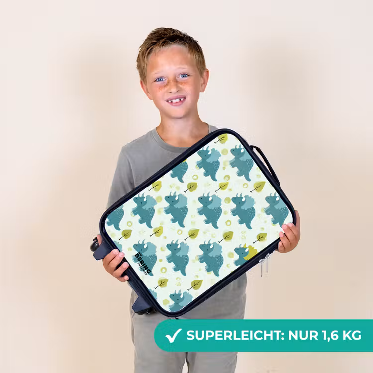 Kinderkoffer - Dinosaurier - Muster - Natur — 2