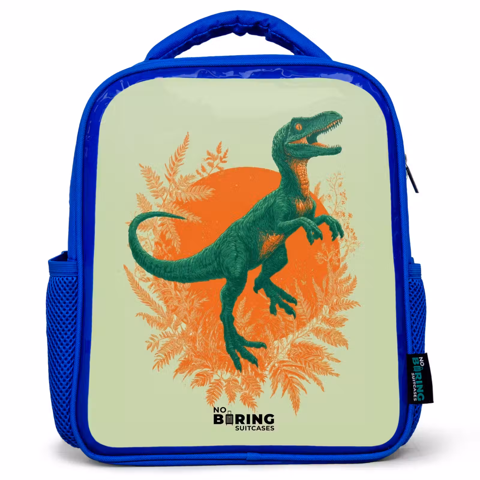 Kinderrucksack - Blau - Dino - Natur - Grün — 1
