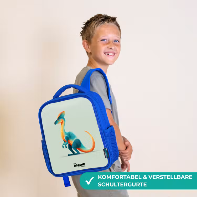 Kinderrucksack - Blau - Dino - Blau - Tier — 5