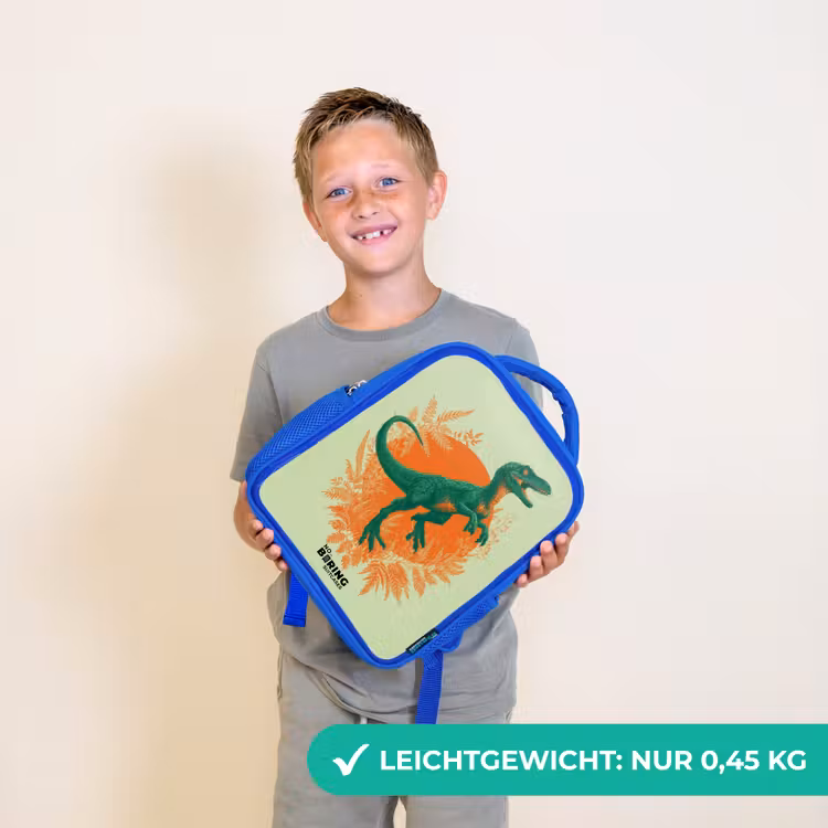Kinderrucksack - Blau - Dino - Natur - Grün — 4