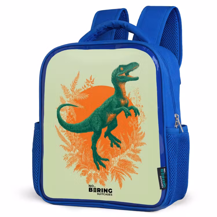 Kinderrucksack - Blau - Dino - Natur - Grün — 7