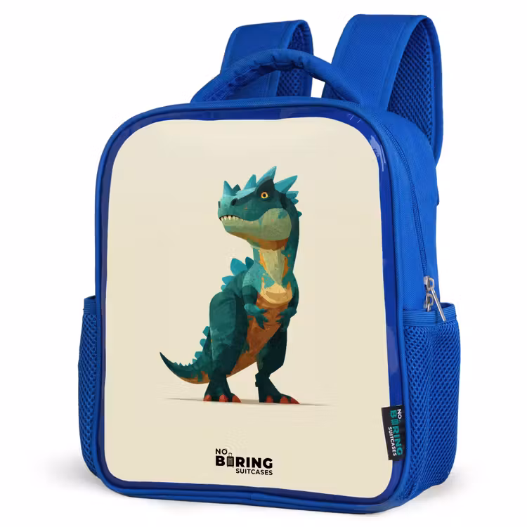Kinderrucksack - Blau - Dino - Tier - Grün — 7