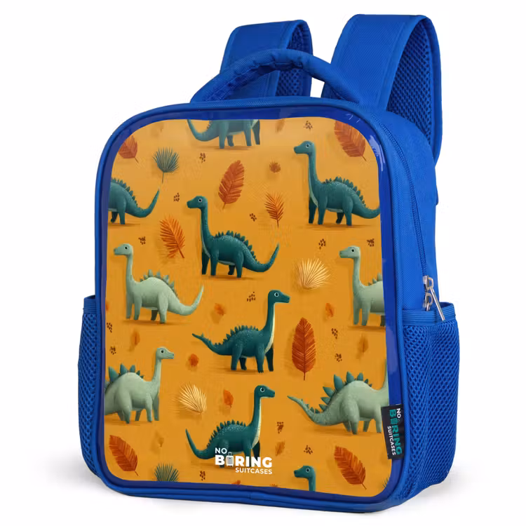 Kinderrucksack - Blau - Dino - Tiere - Muster — 7