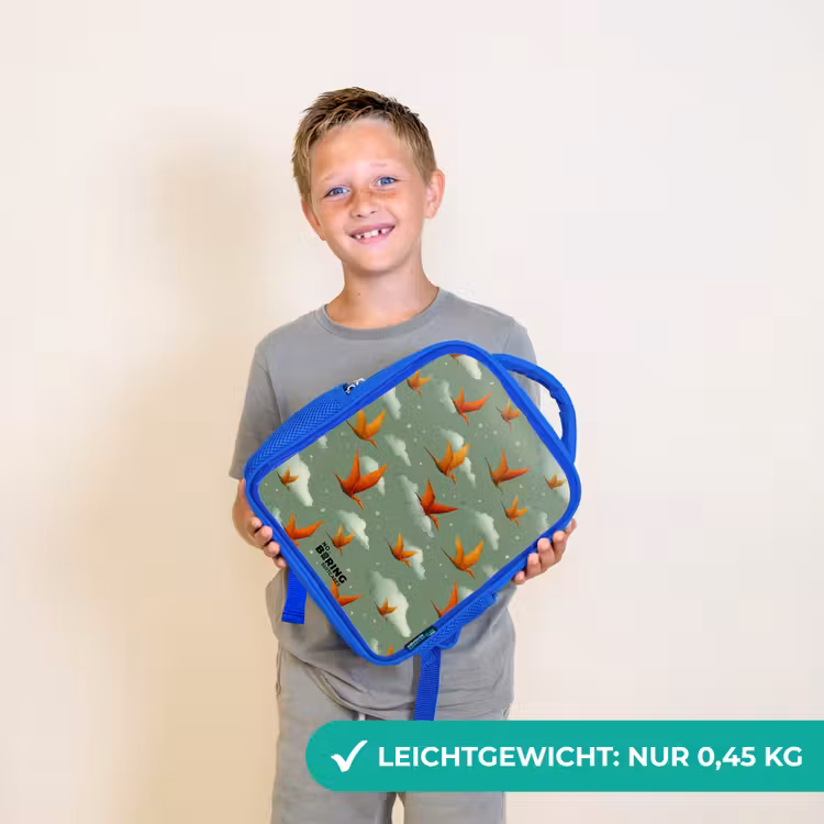Kinderrucksack - Blau - Muster - Dino - Flugsaurier — 4