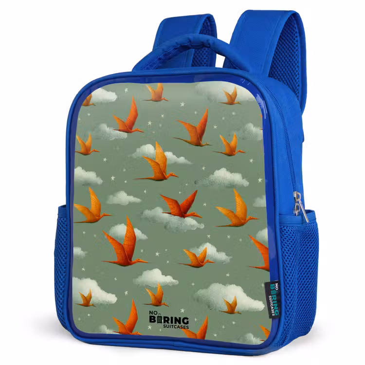 Kinderrucksack - Blau - Muster - Dino - Flugsaurier — 7
