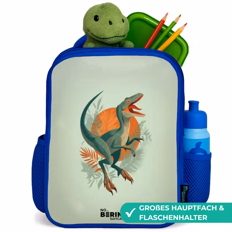 Kinderrucksack - Blau - Tier - Dino - Natur — 3