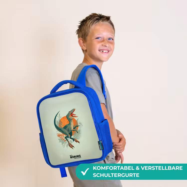 Kinderrucksack - Blau - Tier - Dino - Natur — 5