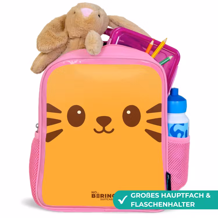 Kinderrucksack - Rosa - Kawai - Tiger - Orange — 3