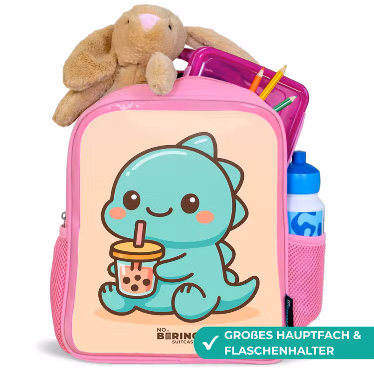 Kinderrucksack - Rosa - Kawai - Dino - Bubbletea — 3
