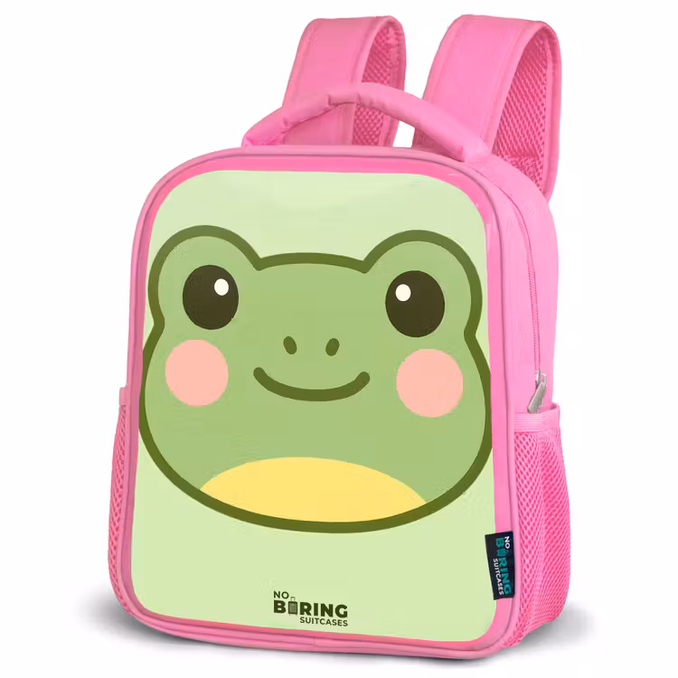 Kinderrucksack - Rosa - Kawai - Frosch - Grün — 4