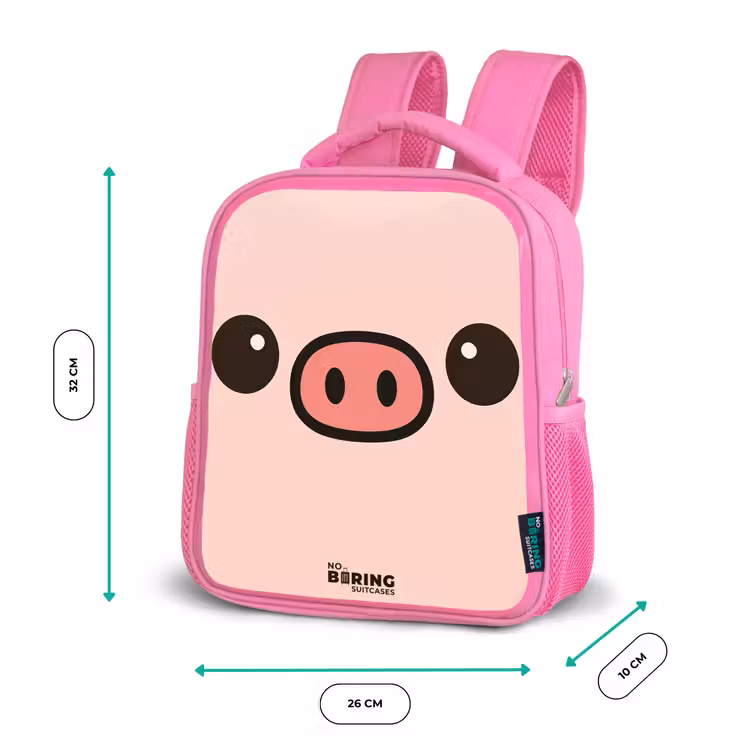 Kinderrucksack - Rosa - Kawai - Schwein - Rosa — 2