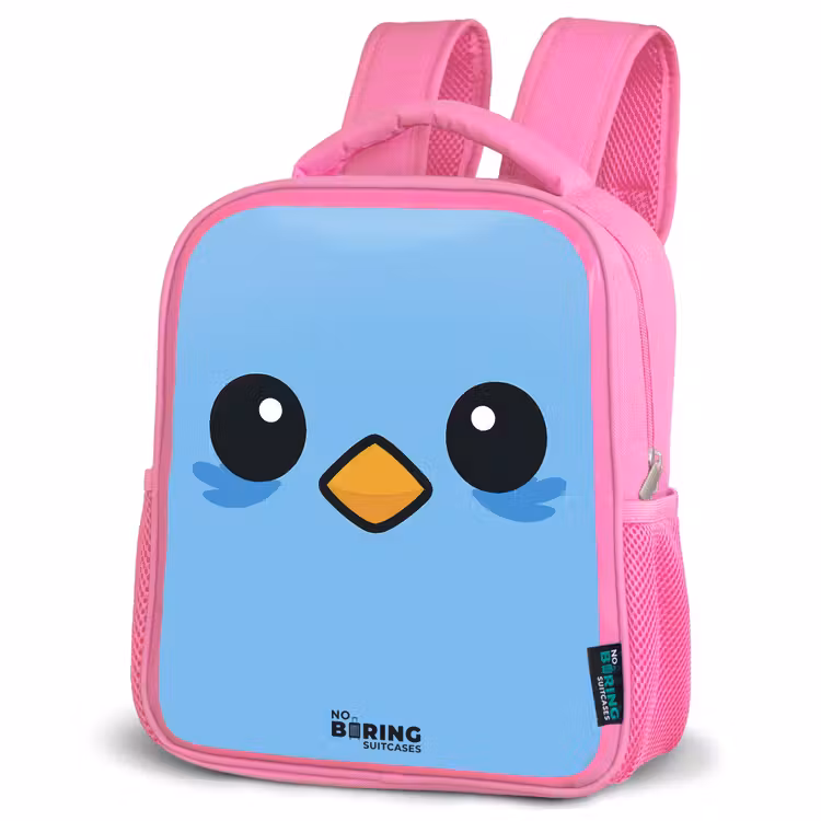 Kinderrucksack - Rosa - Kawai - Vogel - Blau — 4