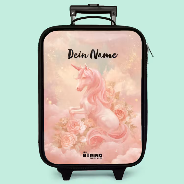 Kinderkoffer - Einhorn - Wolken - Rosa — 3
