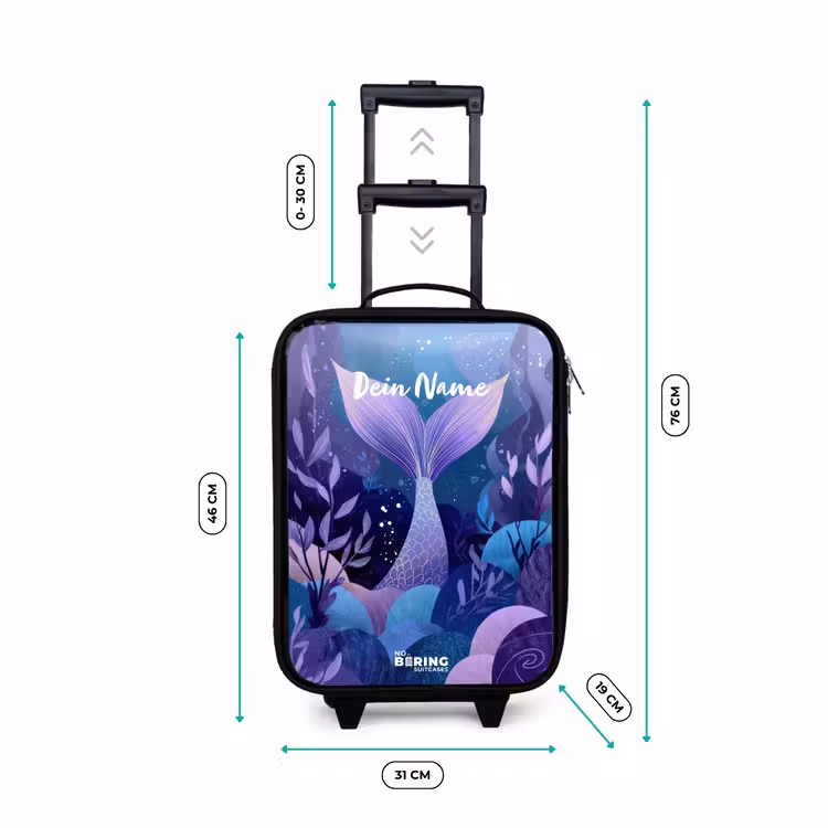Kinderkoffer - Meerjungfrau - Unterwasser - Lila - Blau — 7