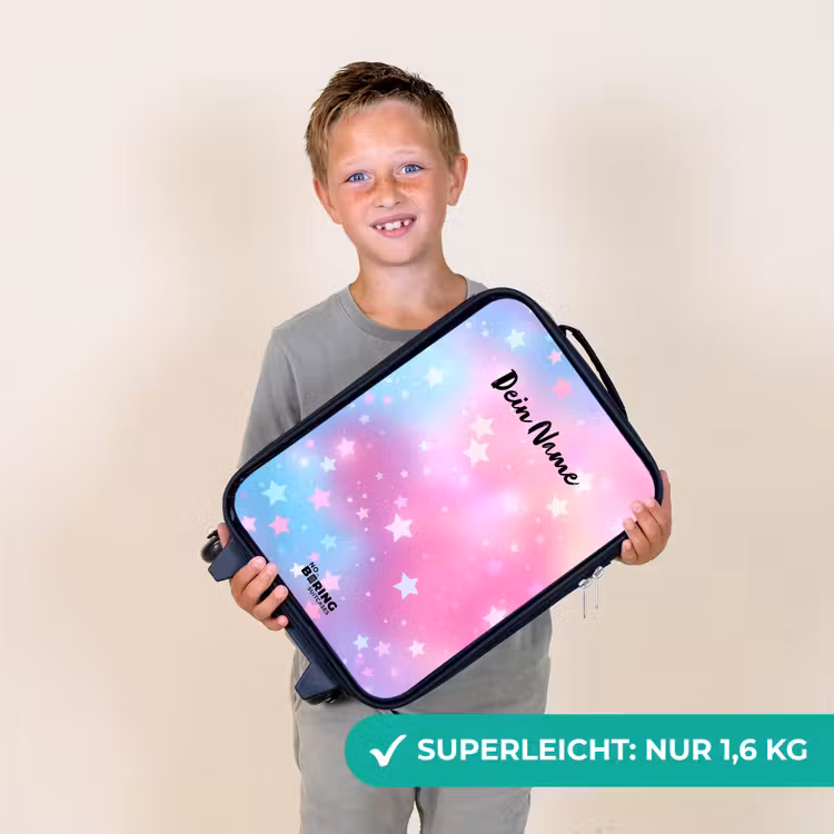 Kinderkoffer - Sterne - Rosa - Blau — 2