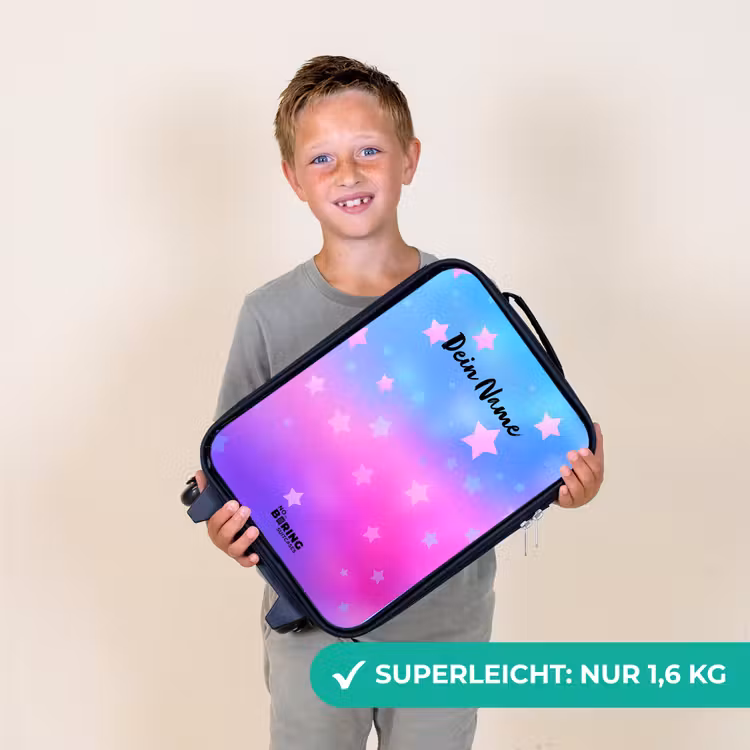 Kinderkoffer - Sterne - Rosa - Blau — 2