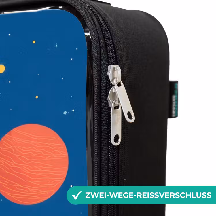 Kinderkoffer - Rakete - Planet - Sterne - Mehrfarbig — 6