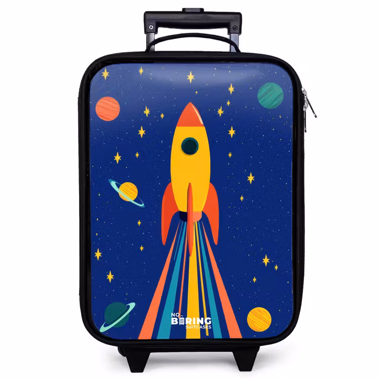 Kinderkoffer - Rakete - Sterne - Planet - Weltraum — 1