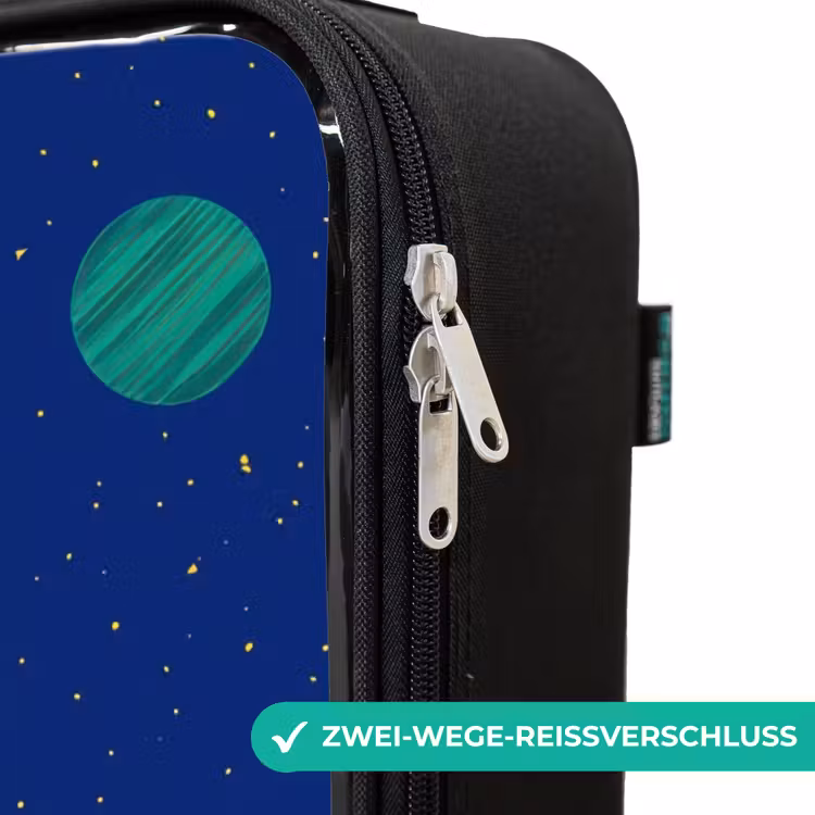 Kinderkoffer - Rakete - Sterne - Planet - Weltraum — 6