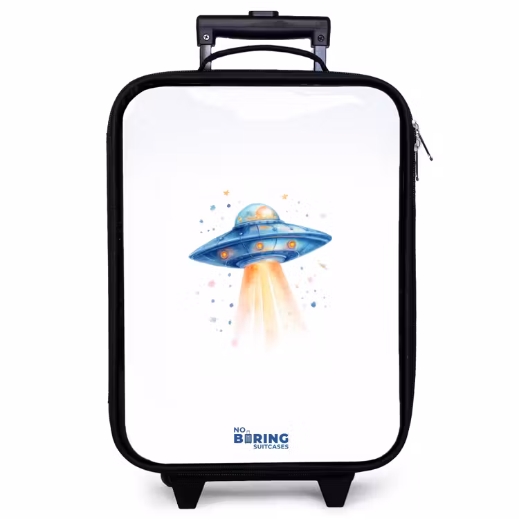 Kinderkoffer - Blaues Raumschiff mit Lichtstrahl — 1