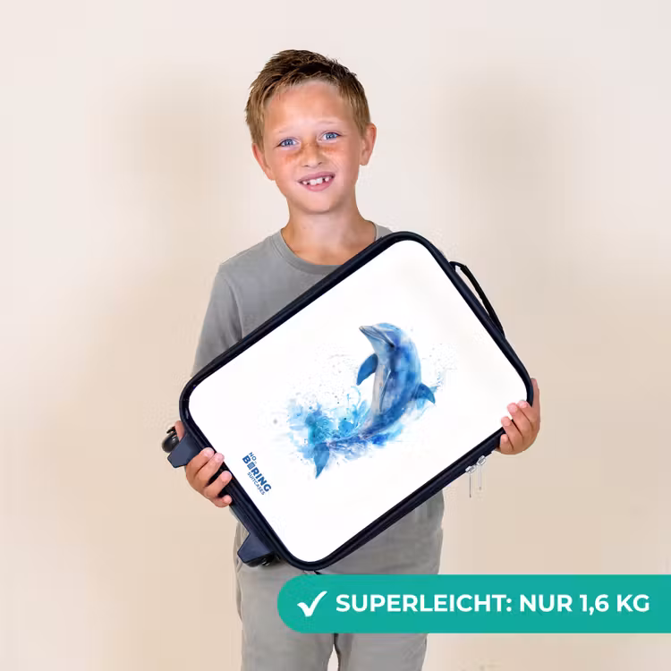 Kinderkoffer - Springender blauer Delfin — 2