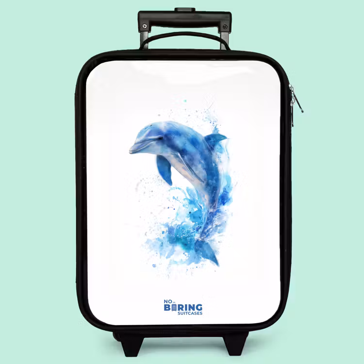 Kinderkoffer - Springender blauer Delfin — 3