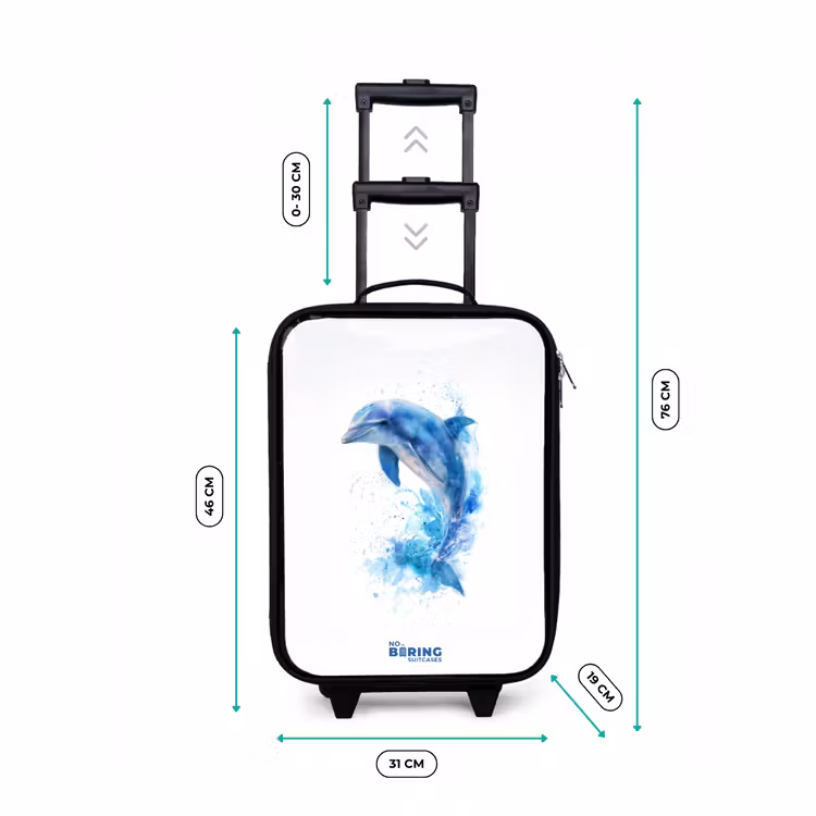 Kinderkoffer - Springender blauer Delfin — 7