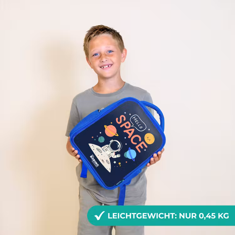 Kinderrucksack - Blau - Astronaut - Zitat - Planeten - Sterne — 4