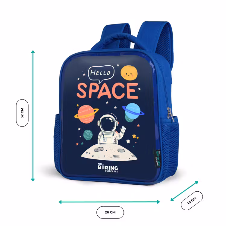 Kinderrucksack - Blau - Astronaut - Zitat - Planeten - Sterne — 6