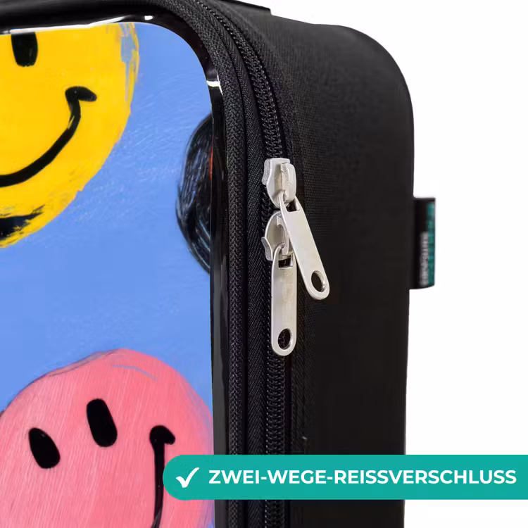 Kinderkoffer - Ein verspieltes und künstlerisches Muster aus bunten Smileys — 6