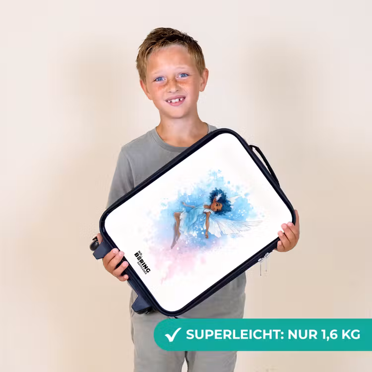 Kinderkoffer - Fliegende Fee in Blautönen — 2